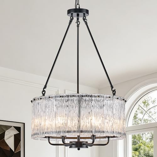Modern 20" Crystal Glass Chandelier 6
