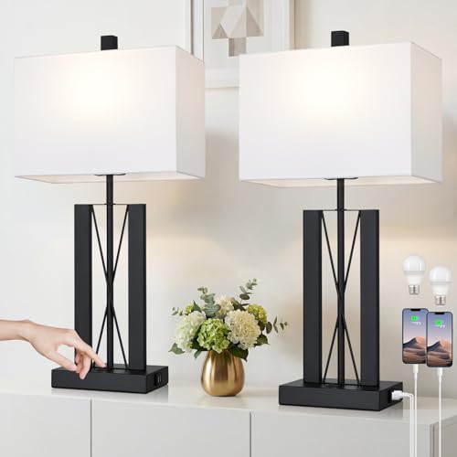 25" Table Lamps for Living Room Set of 2 (2 Count)
