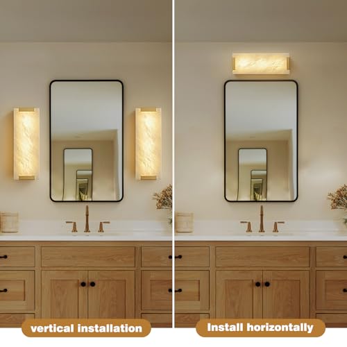 14.2" Alabaster Sconce