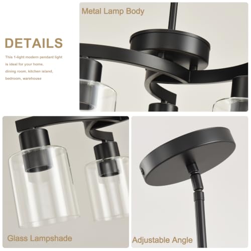 3 Light Black Dining Room Chandelier