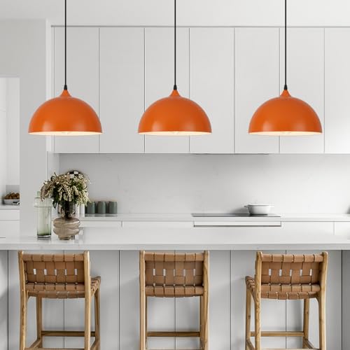 Orange Pendant Lights (3 Count)