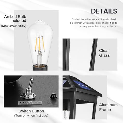 17 Inch Solar Outdoor Post Light