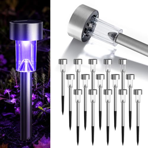 16 Pack Purple Solar Halloween Lights (16 Count)