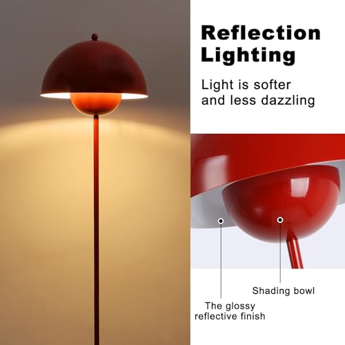 Mid Century Modern Metal Bud Floor Lamp for Home and Office