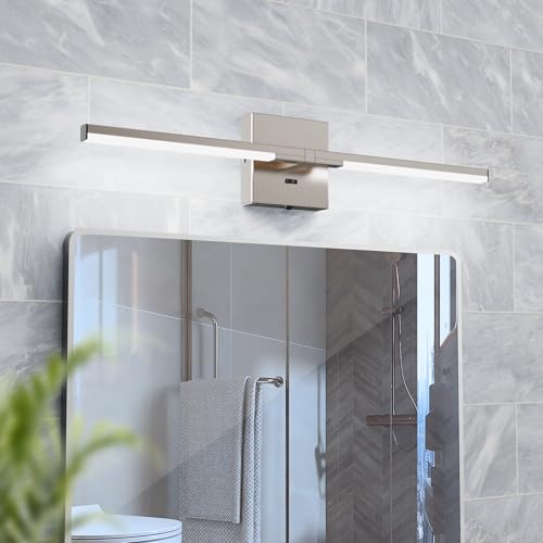24 Inch Brushed Nickel Bathroom Vanity Light