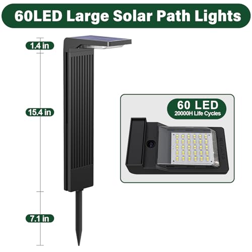 Solar Pathway Lights Outdoor Warm (6 Count)