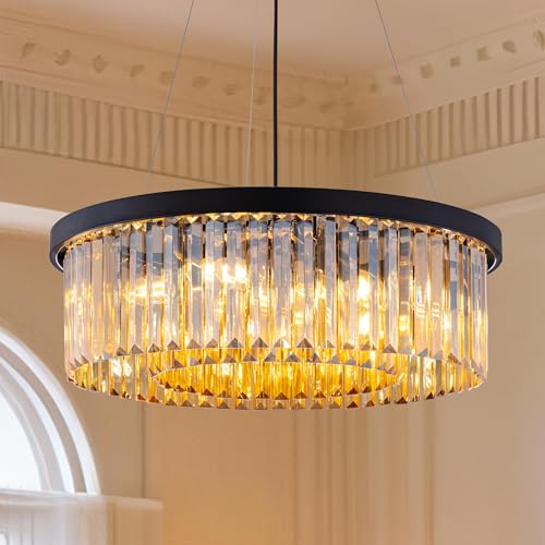 Crystal Chandeliers for Dining Room Amber Chandelier Light Fixture