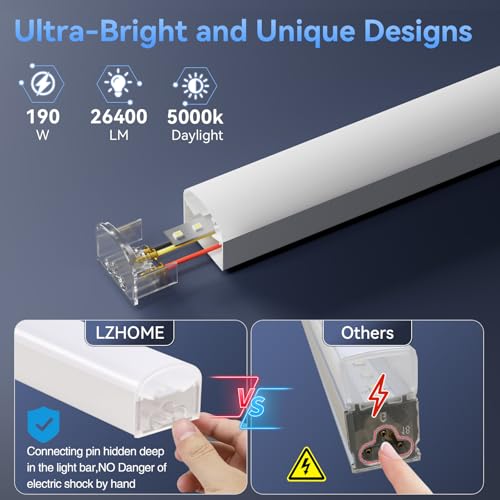 Hexagon 5000K LED Garage Lights