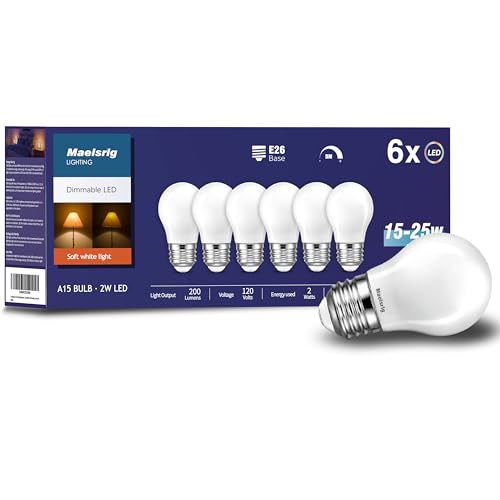 25 Watt Light Bulbs Soft White 2700K (6 Count)