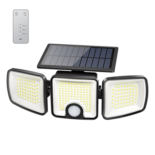 1 Pack Solar Flood Outdoor Lights with Motion Sensor 3 Modes