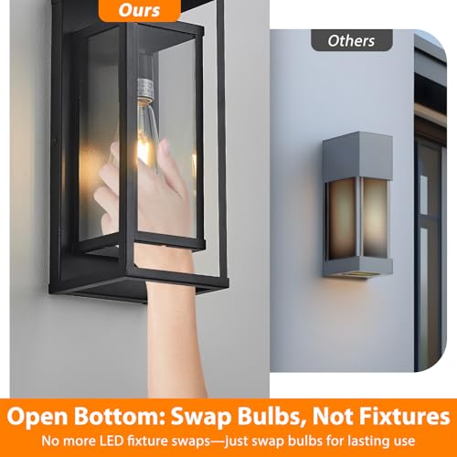 14" Black Outdoor Light Fixture (2 Count)