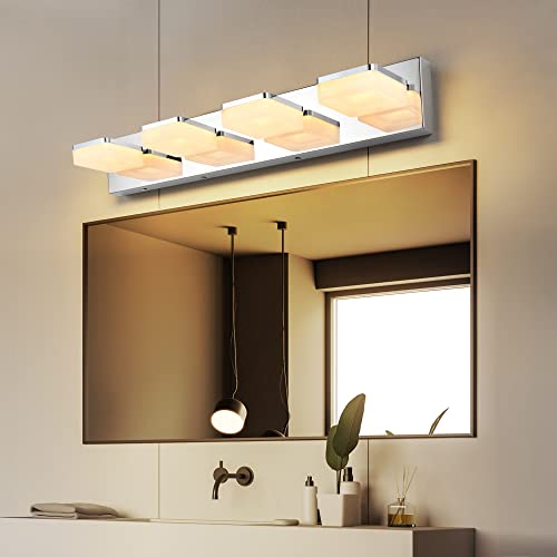 3 Colors Dimmable Bathroom Light Fixtures Over Mirror