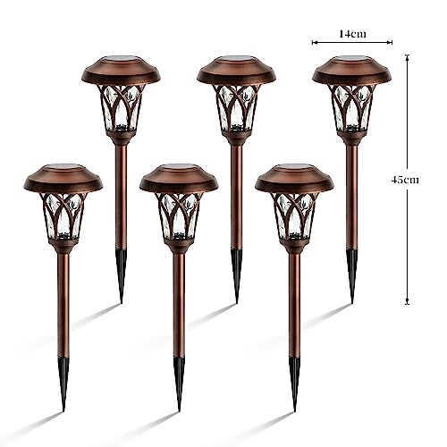 Solar Pathway Lights Outdoor (6 Count)