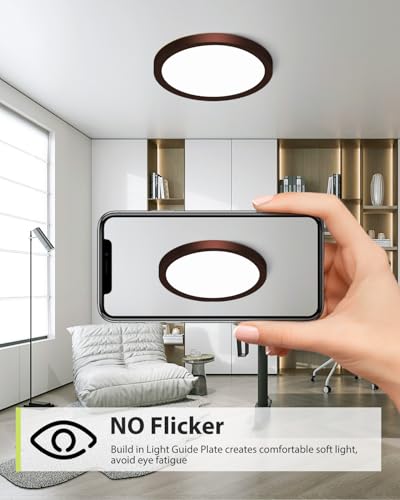 1PACK Flush Mount LED Ceiling Light Fixture Oil Rubbed Bronze