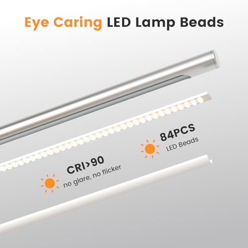 Silver LED Desk Lamp