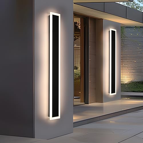 2pcs 48in Long Outdoor Wall Lights Exterior Dimmable 5.1in Wide (2 Count)