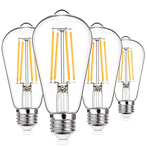 Vintage LED Edison Bulb Dimmable 60W Equivalent E26 Led Bulbs (4 Count)