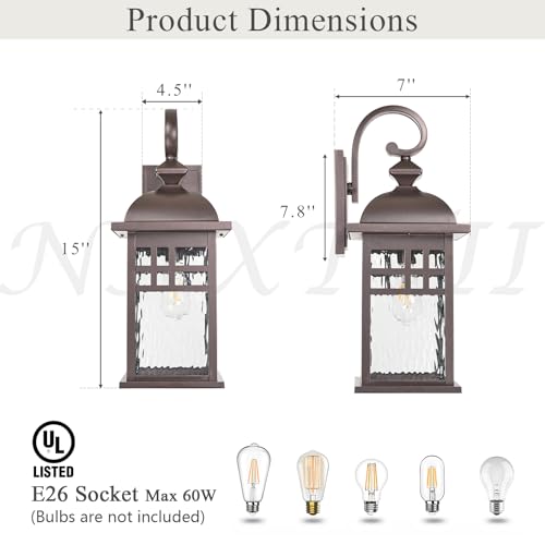 Outdoor Porch Lights Wall Mount Waterproof Outside Lights for House