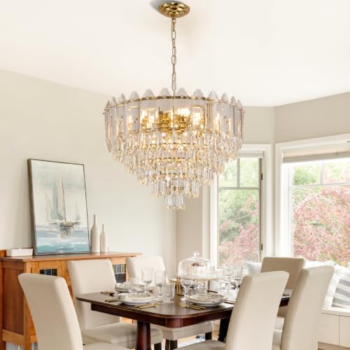 Gold Crystal Chandelier