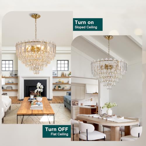 Gold Crystal Chandelier