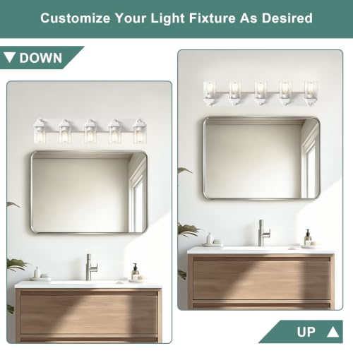 White Bathroom Light Fixtures