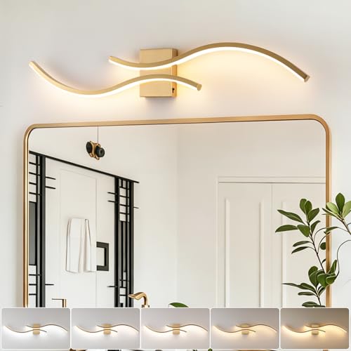 Gold Bathroom Vanity Light Fixture