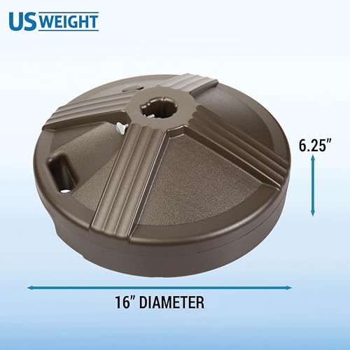 Durable Fillable Umbrella Base Designed to be Used with a Patio Table 3.5 pounds