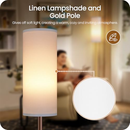 Dimmable Floor Lamps for Living Room with Remote and Foot Switch