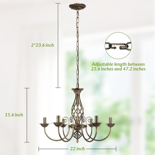 Farmhouse Candle Chandelier