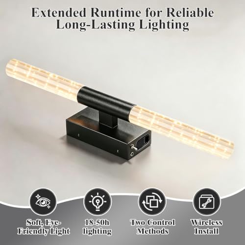 Battery Operated Wall Sconces Set of 2