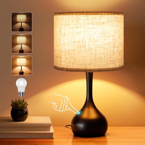 Touch Bedside Lamp for Bedroom