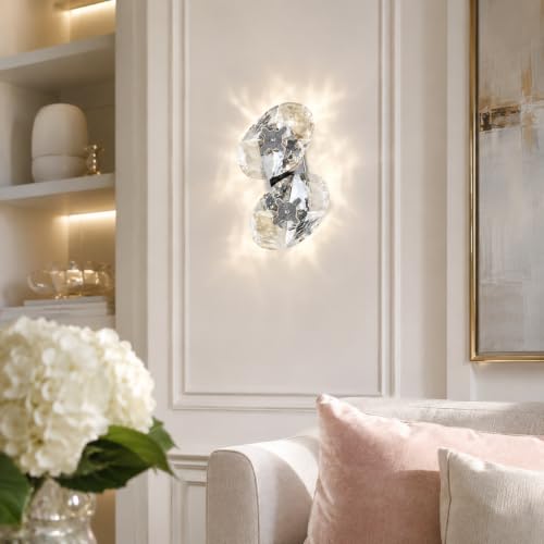 Crystal Chrome Wall Sconces