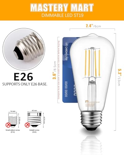 90 Pack Vintage LED Edison Bulbs (90 Count)