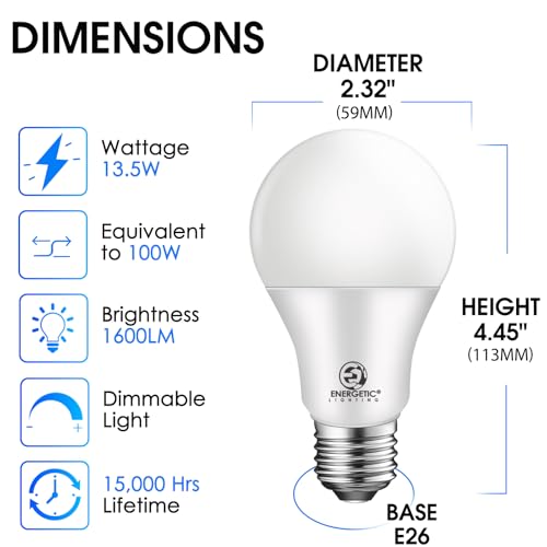Energetic LED Bulbs 100 Watt Equivalent (6 Count)