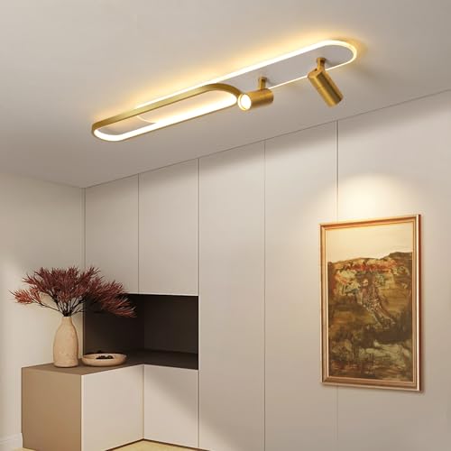 47.2inch Modern LED Ceiling Light 60w Gold Linear Ceiling Lights