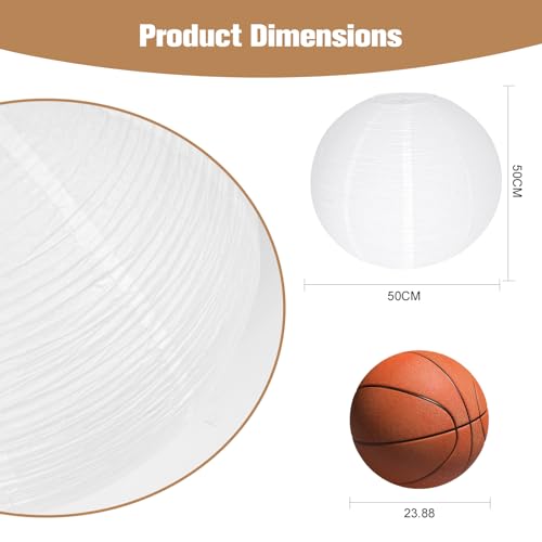 White Paper Lantern Lamp Shade