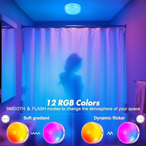 2 Pack Waterproof Shower Light No Wiring (2 Count)