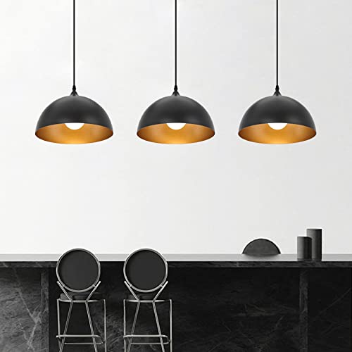 Industrial Pendant Light Fixtures (3 Count)
