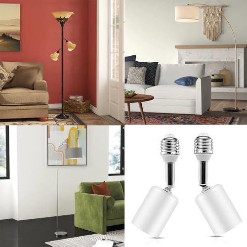 Ceramic & Metal E26 Light Socket Extender (2 Count)