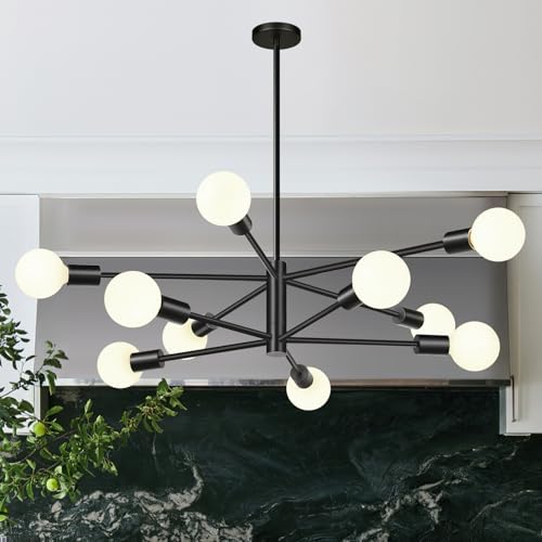 11" 52" Height Adjustable Sputnik Chandeliers Dining Room Light Fixture