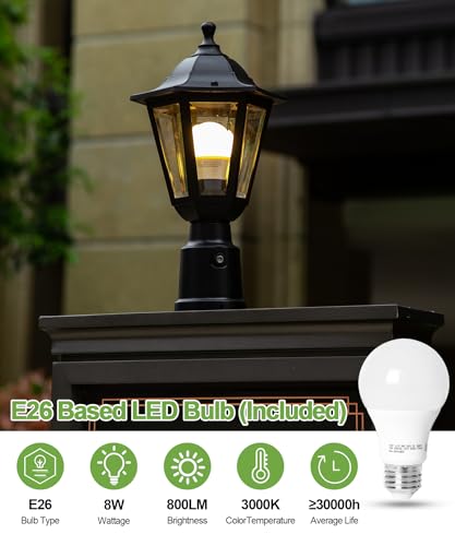 Dusk to Dawn Outdoor Post Light