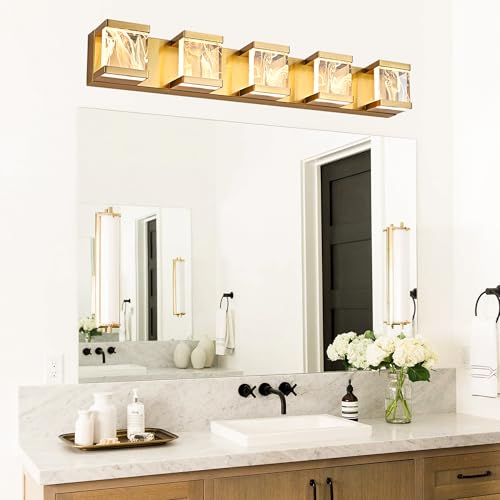 LED Bathroom Lighting Fixtures Over Mirror 25W 3000K Warm Lighting