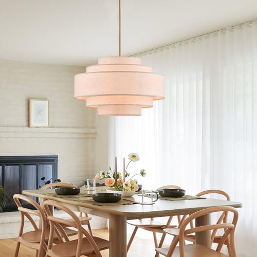 25.6" Modern Large Drum Chandelier