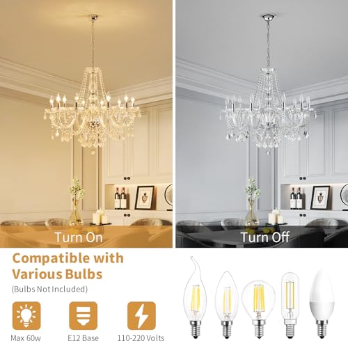Large Crystal Chandelier