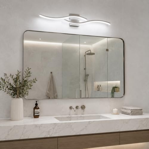 Modern Vanity Lights Dimmable Bathroom Light Fixtures Over Mirror Bathroom LED Vanity Light for Bathroom Living Room