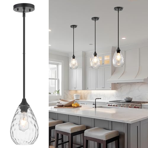 Glass Pendant Lights Kitchen Island