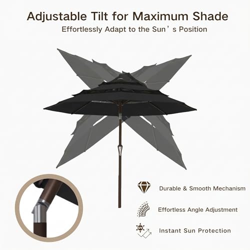 10ft 3 Tier Patio Umbrella