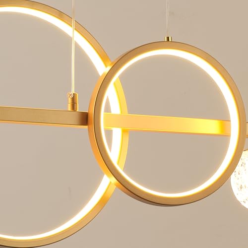 LED Gold Chandeliers