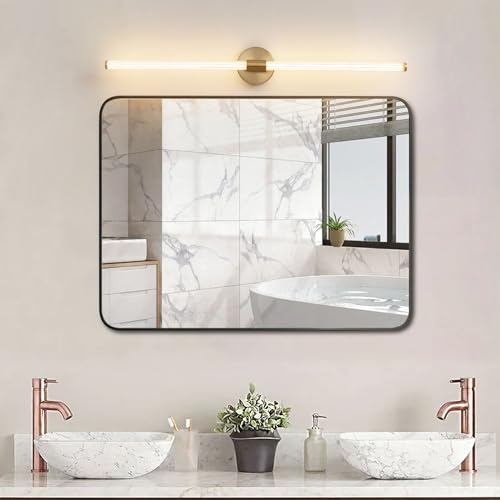 Gold Bathroom Vanity Lights 39" Long LED Vanity Light Bar