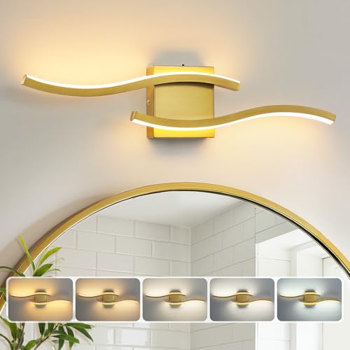Gold LED Bathroom Vanity Lights